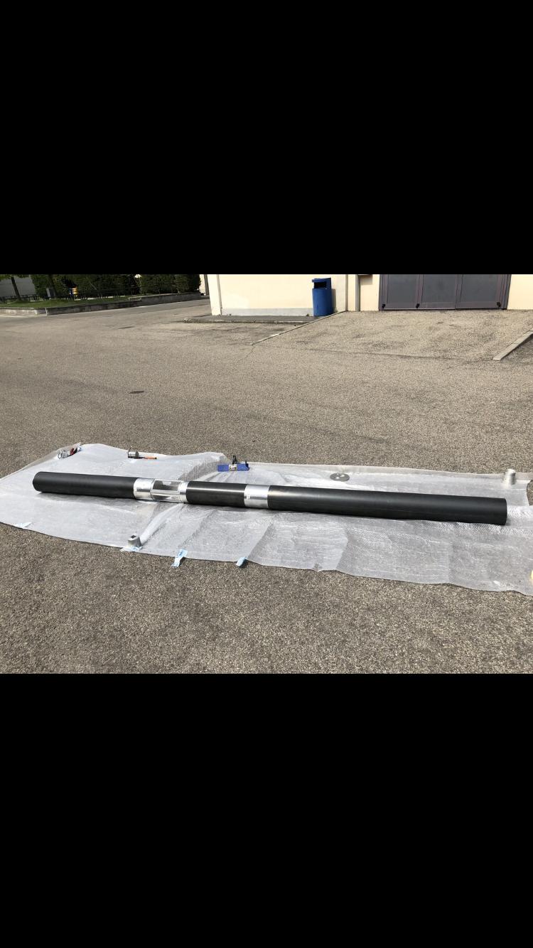 The rocket on the ground...