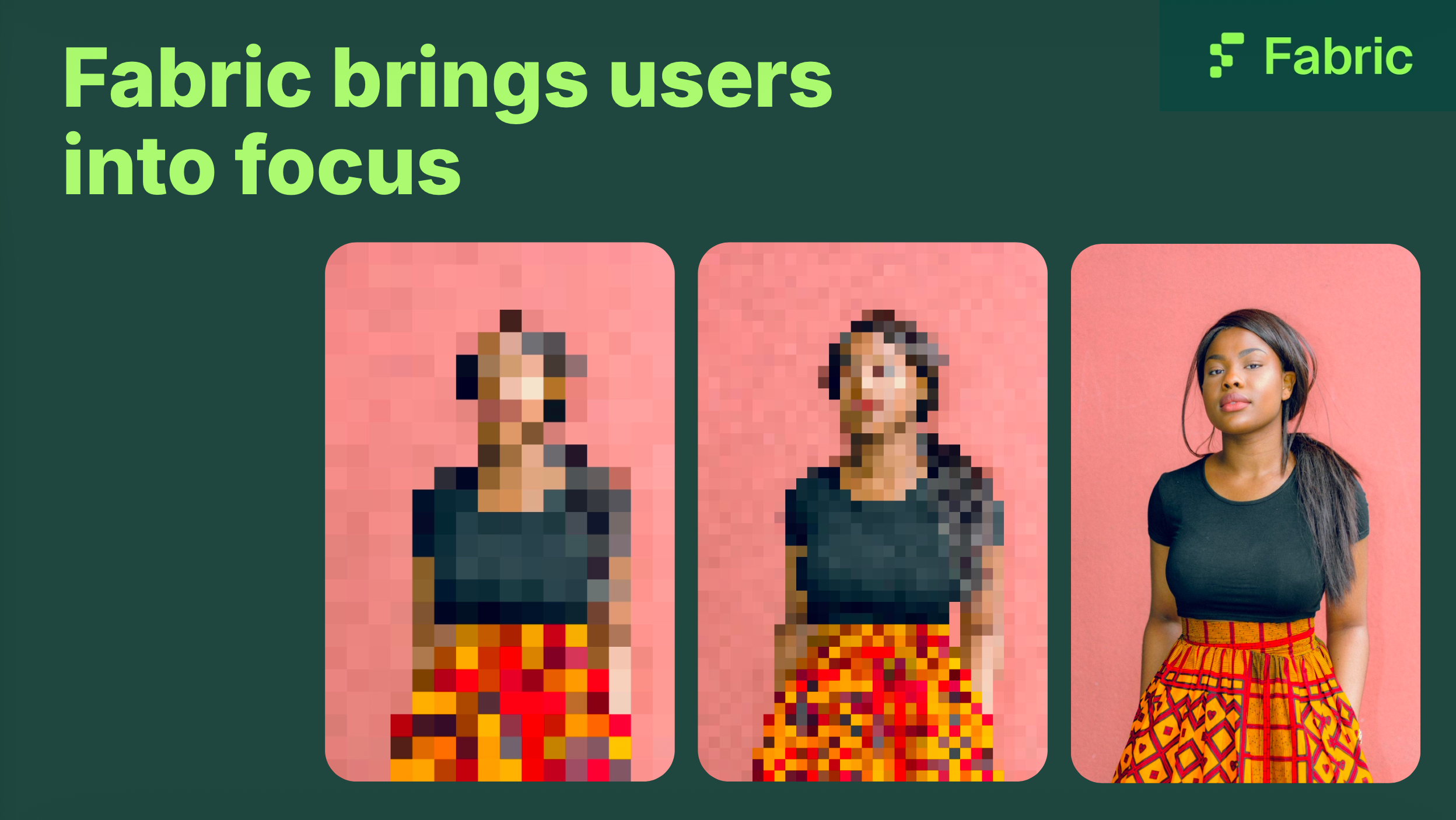 How we put it to brands: their customers were a handful of pixels, and every data source a user connected brought them further into focus.