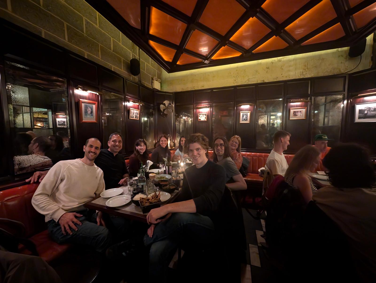 Dinner with the people working on data portability across the industry.